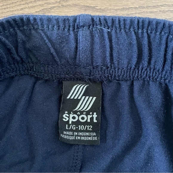 Boys Side Stripe Basketball Shorts - Navy Blue & Grey - Picture 5 of 5
